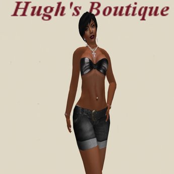 Second Life Marketplace - black booty shorts